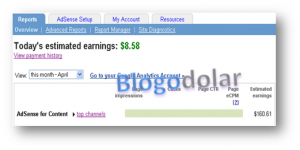 Adsense eraning April 2011