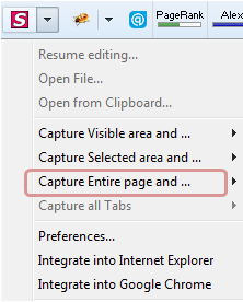 Capture Entire page