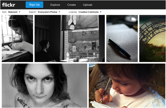 writing photos