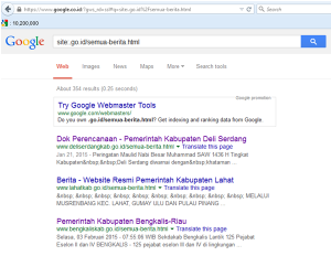 contoh kueri mencari blog auto approve