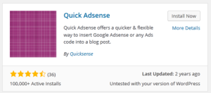 Deskripsi Quick Adsense