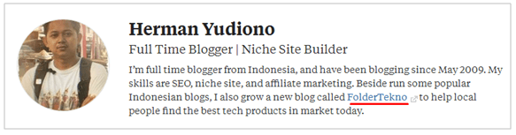 Profil saya di Quora